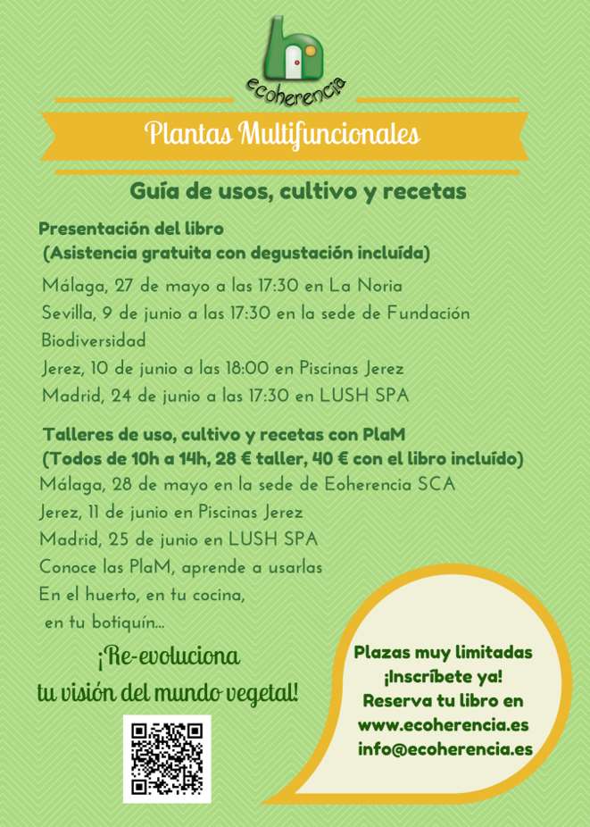 Abierto el plazo de inscripciones para los Talleres de Plantas  Multifuncionales de primavera-verano - Ecoherencia