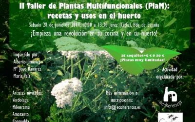 28 junio: II Taller de PlaM – recetas y usos en el huerto