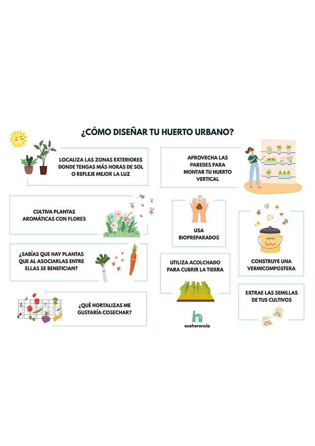 Cómo diseñar tu huerto urbano