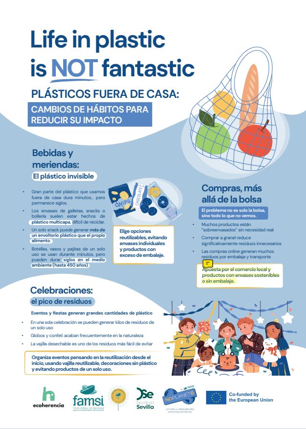 Plástico fuera de casa